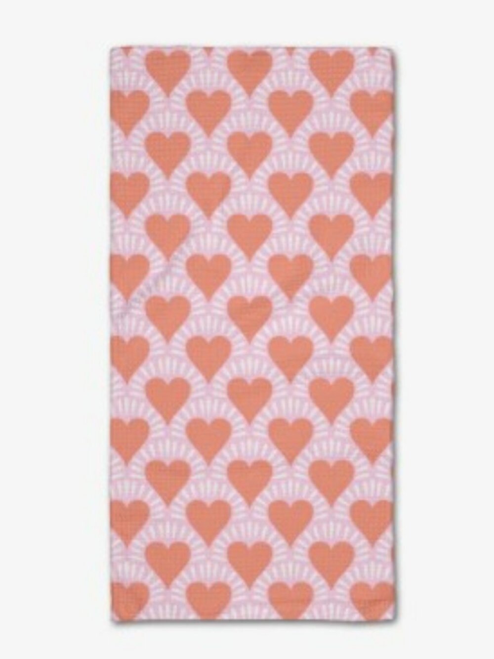 GEOMETRY Heartthrob Heart Bar Towel Kitchen Towel Valentine Pink Red
